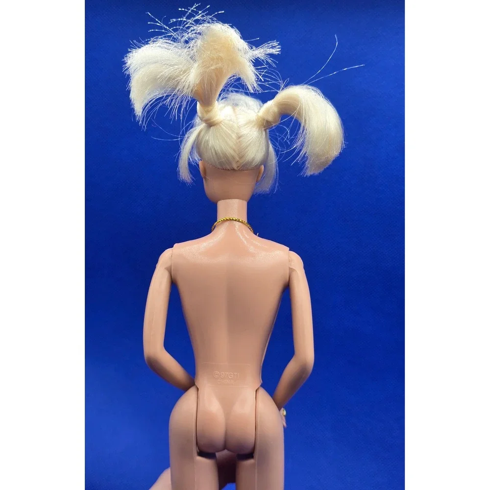 Spice Girls Baby Spice Emma Bunton Doll 1997 Blonde Cut Pigtails w/ Necklace 90s